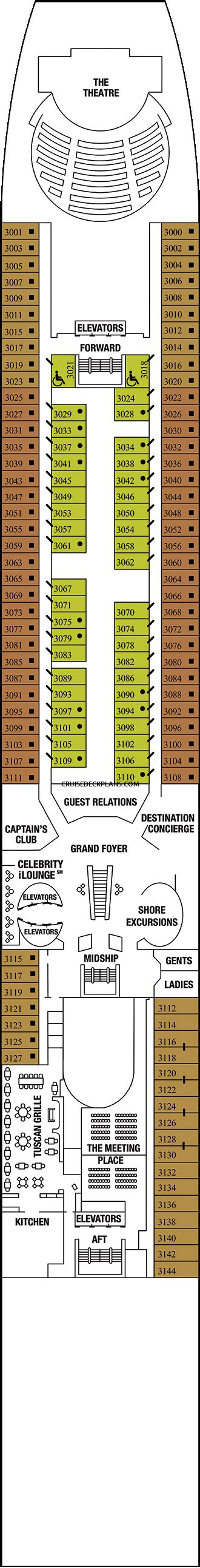 Celebrity Summit Deck Plans, Layouts, Pictures, Videos