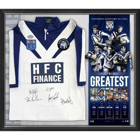 Canterbury-Bankstown Bulldogs - Signed Framed Limited Edition 'The Greatest' Jersey | Taylormade ...