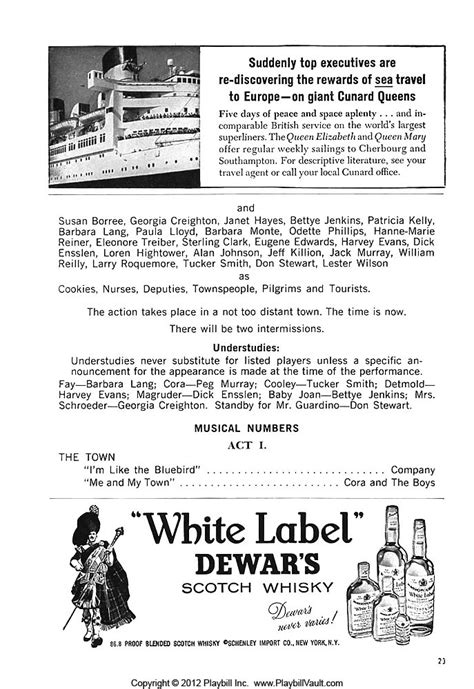 Anyone Can Whistle (Broadway, Majestic Theatre, 1964) | Playbill