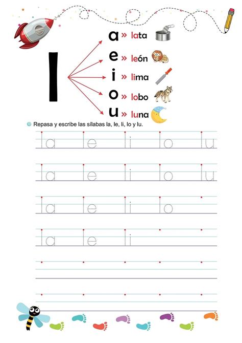 Fichas para Sílabas La Le Li Lo Lu | Materiales Educativos para Maestras