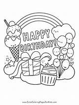 Printable Happy Birthday Coloring Sheets  Word Searches sketch template