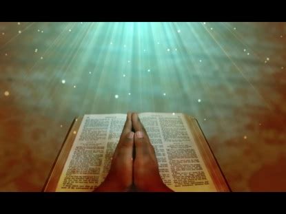 Prayer Hands And Bible | Videos2Worship | SermonSpice