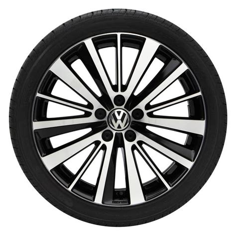 2010-2017 Volkswagen 18in Preston Wheel - Silver W/ Black Insert 5C5-071-498-AX1 | vwpartscente