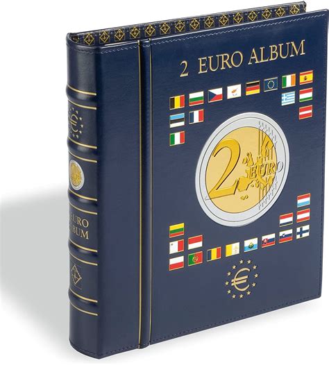 VISTA Coin Album for 2-Euro coins (4 neutral sheets), incl. slipcase ...