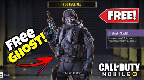 How to get free ghost skin in cod mobile | Cod mobile free ghost ...