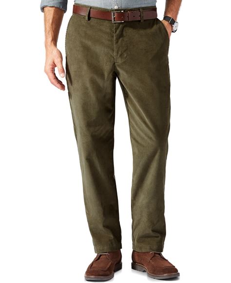 Dockers D2 Straight-fit Field Khaki Corduroy Pants in Green for Men | Lyst