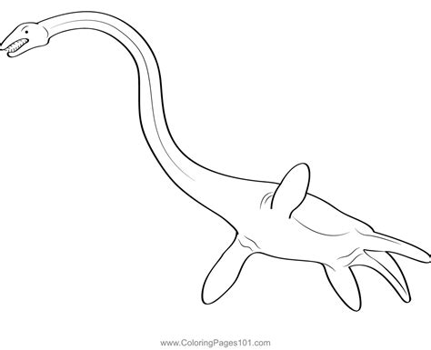 Loch Ness Monster Colouring Pages