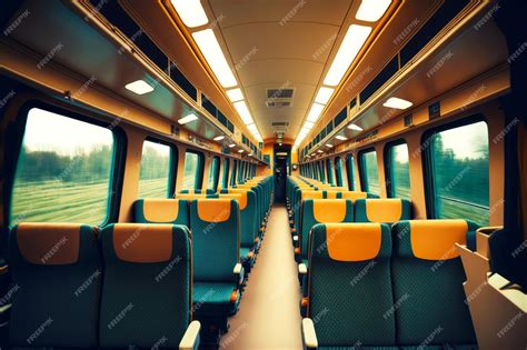 Premium Photo | Public transport green leather seats for passengers ...