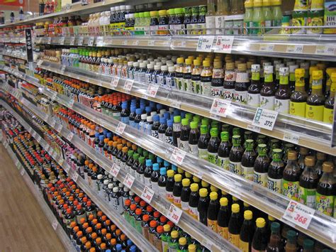 the Soy Sauce Aisle, co-op grocery | these are all varieties… | Flickr
