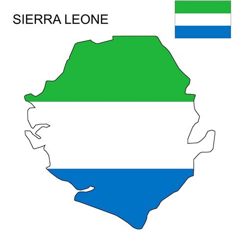 Sierra Leone Flag Map and Meaning | Mappr