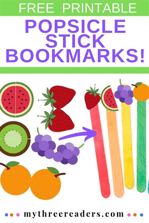 Free Printable Popsicle Stick Bookmarks With the BEST Ideas & Activities!