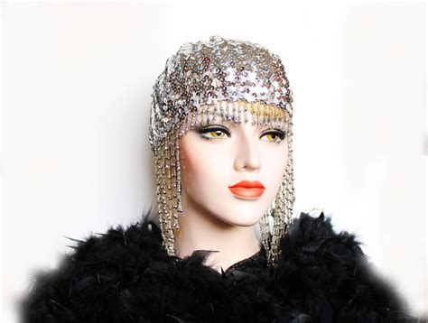 Gatsby Headpiece Black Gold 1920s Gatsby Dress Flapper Headpiece ...