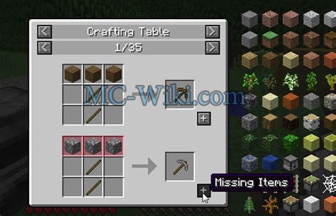 Just Enough Items Mod - Minecraft - MC Wiki