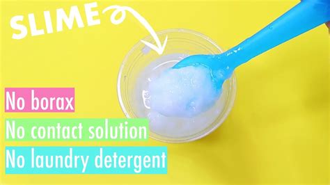 Slime Recipe Without Contact Solution Or Cornstarch Baking Soda ...