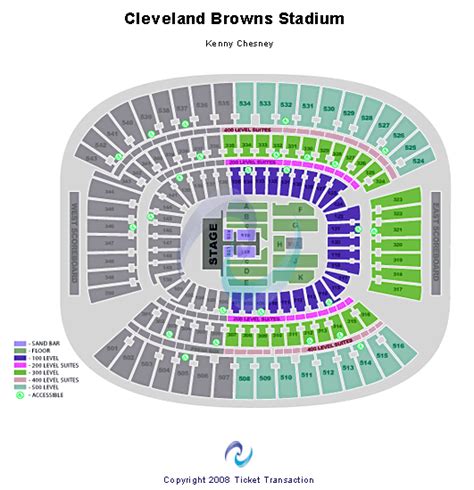 Cleveland Browns Stadium Seating Chart | Cleveland Browns Stadium Event ...