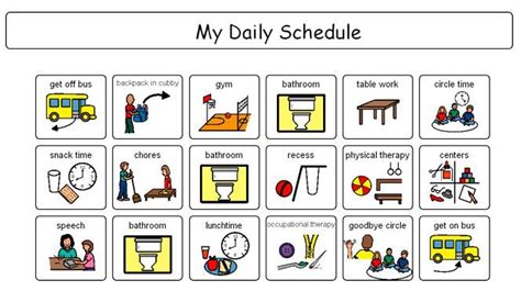 Image result for boardmaker schedule | Visual schedule autism, Visual ...