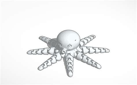 3D design Articulated Octopus - Tinkercad