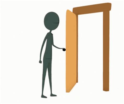 Mad Stick Figure Slamming Door GIF | GIFDB.com