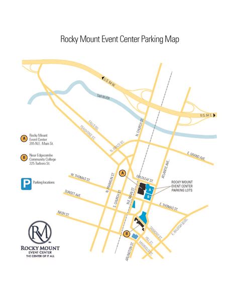 Parking Information & Maps | Rocky Mount Event Center