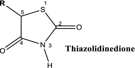 Structure of thiazolidinedione | Download Scientific Diagram