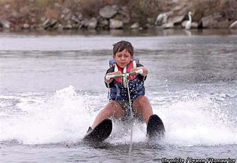 Water-Skiing Kids Make Waves At Aquatic Park in Berkeley