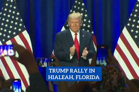 Trump Rally in Hialeah, Florida Same Night-Time as GOP Debate Nov. 8