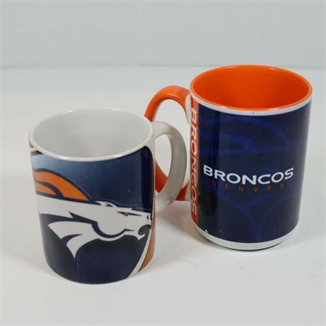 Denver Broncos Coffee Mugs Set of 2 NFL | eBay | Mugs set, Broncos, Mugs