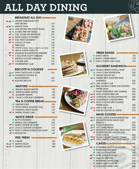 The Coffee Bean & Tea Leaf Menu - Zomato