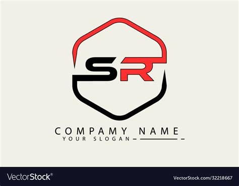 Sr logo Royalty Free Vector Image - VectorStock