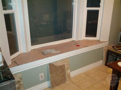 How to Install a Tile Window Ledge Treatment - Just Needs Paint