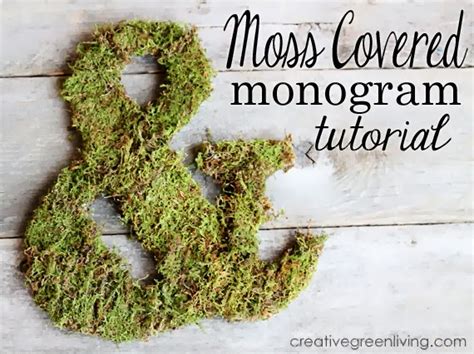 How to Make a Moss Covered Monogram | Creative Green Living