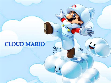 Printable Super Mario Clouds