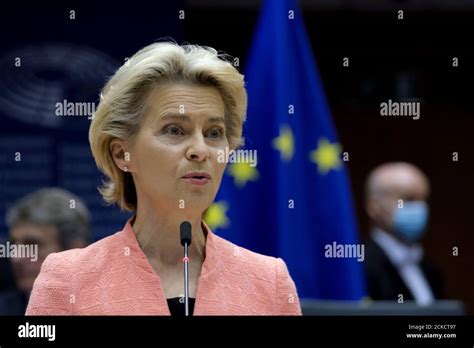 Ursula von der leyen speech hi-res stock photography and images - Alamy