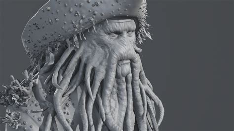 ArtStation - Bill Nighy - Davy Jones - Pirates of the Caribbean | Resources