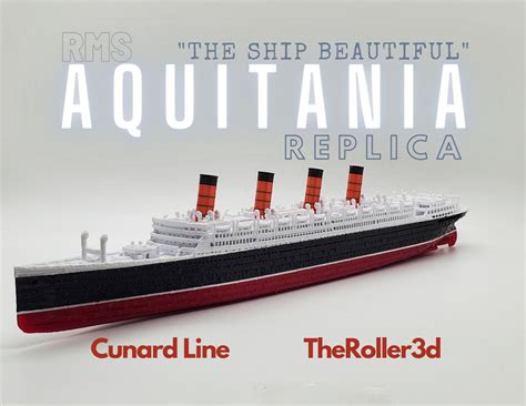 RMS Aquitania Model 1 Foot in Length - Etsy Australia