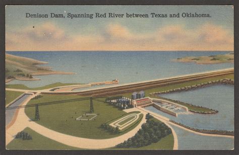 [Denison Dam Between Texas and Oklahoma] - The Portal to Texas History