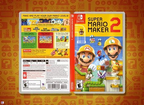 Super Mario Maker 2 Replacement Case: Double-sided Insert for Nintendo ...