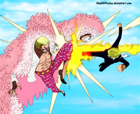 Donquixote Doflamingo Vs Sanji - One Piece 723 by KhalilXPirates on ...