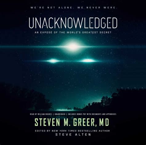 Unacknowledged by MD Steven M. Greer as audiobook, mp3 from Tales