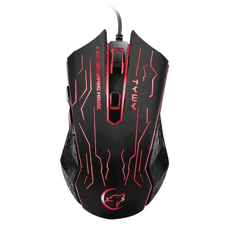 Suzicca G820 Wired Gaming Mouse 7 Color Backlight 6 Button LED 3200 Optical DPI Computer Mouse ...