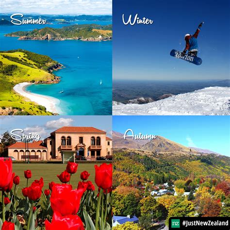 Summer, Winter, Spring or Autumn! New Zealand is boasts spectacular ...