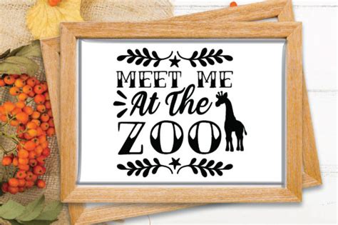 Meet Me at the Zoo Graphic by MockupStation · Creative Fabrica