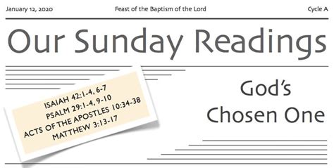 OUR SUNDAY READINGS | Reflection Questions and Commentary on the Catholic Church's Sunday ...