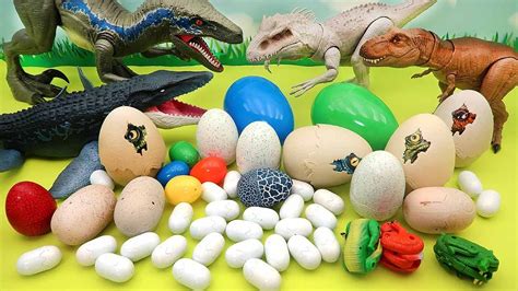 Dinosaur Egg Collection! - Jurassic World Egg, Mini Dino Egg, Transformer Egg - YouTube