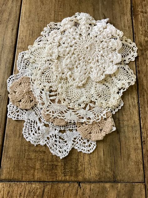 Vintage Doilies Vintage Doily Table Runner Antique Doilies | Etsy