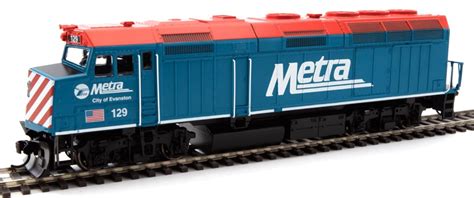 Walthers Mainline HO 910-9474 EMD F40PH Locomotive, Metra #130 ...