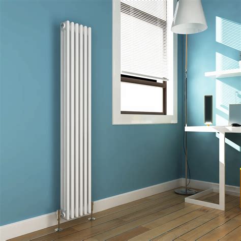 White TRADITIONAL RADIATORS Vertical Triple Column Cast Iron Style Rads ...