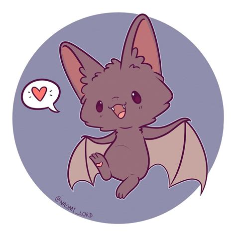 How To Draw Cute Drawings Of Animals Of A Bat - Animals World