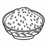 Premium Vector  Coloring Book For Children Steamed rice bowl sketch template