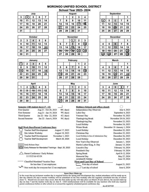 Moreno Valley School District Calendar 2024 2025 - April May 2024 Calendar